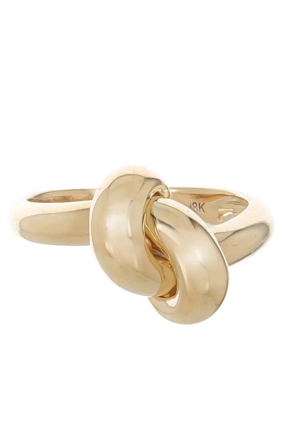 THE LOVE KNOT BY CORALIE-Gold Knot Ring-YELLOW GOLD
