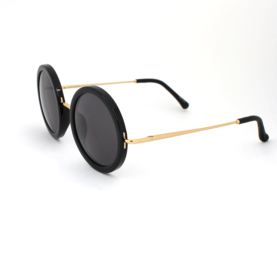 THE ROW-Oversized Round Sunglasses-BLACK