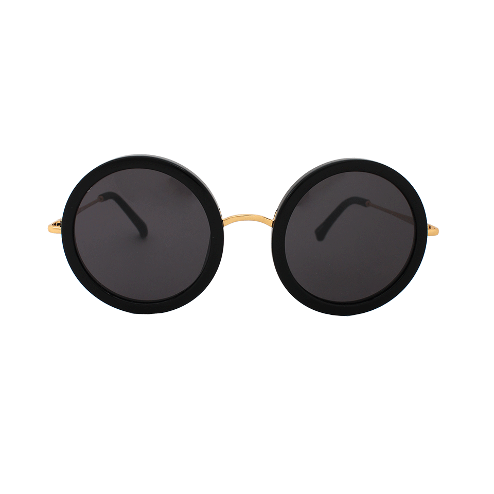 THE ROW-Oversized Round Sunglasses-BLACK