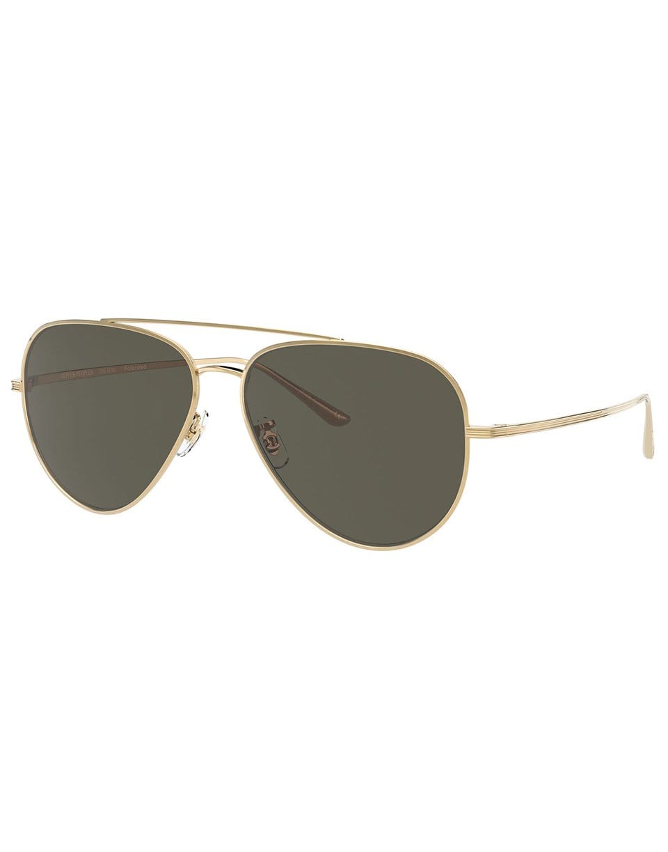 THE ROW-Gold and Brown Polarized The Row Casse Sunglasses-GLD/POLR