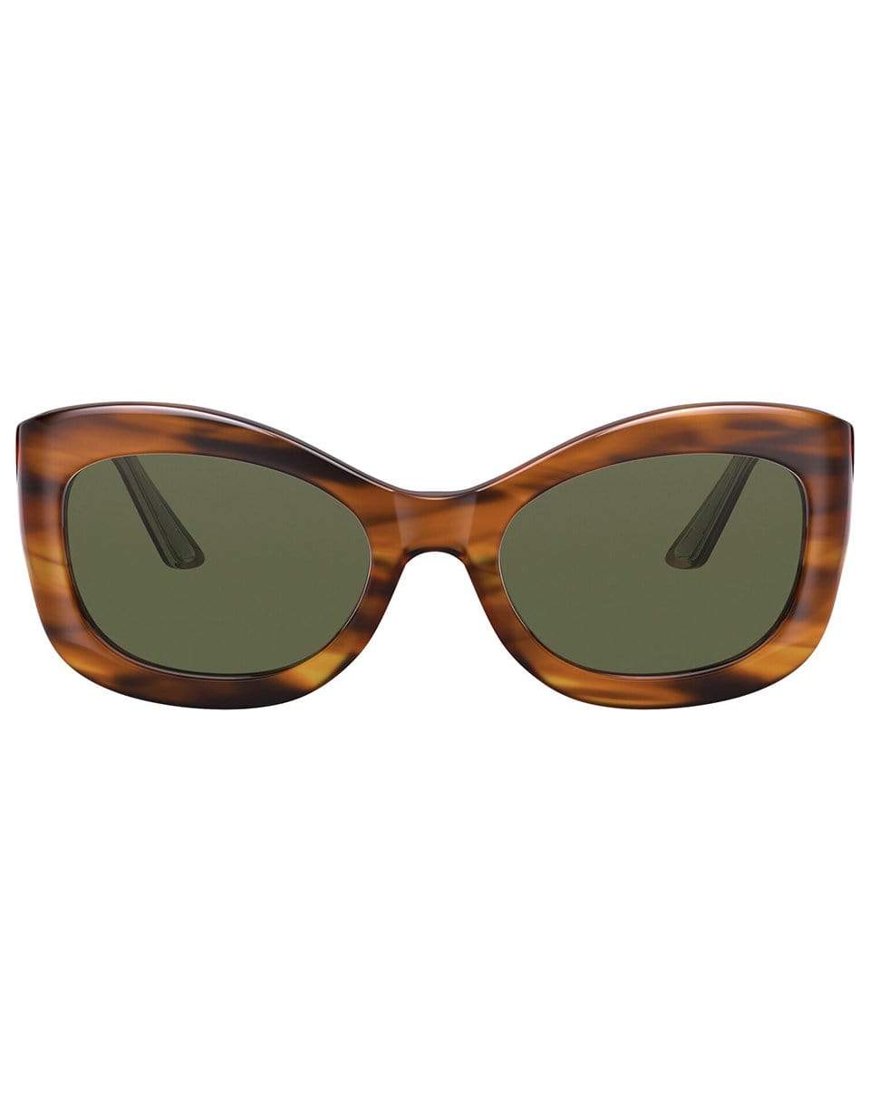 THE ROW-Raintree and Green Edina Sunglasses-RAIN/GRN