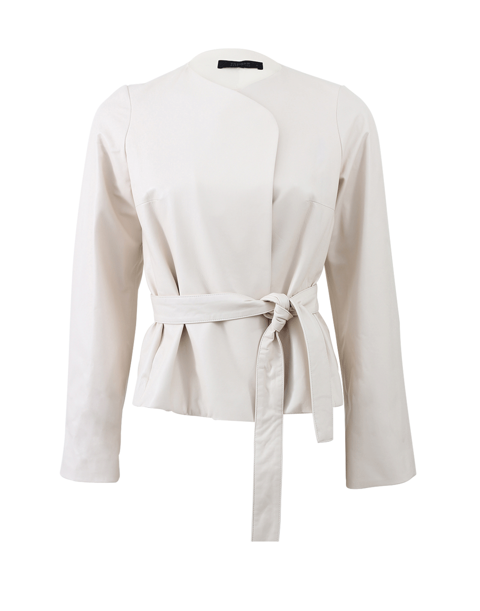 THE ROW-Replin Leather Jacket-ROSE