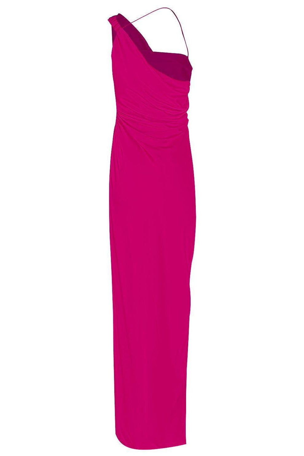 The Sei Bardot Asymmetric Draped Maxi Dress