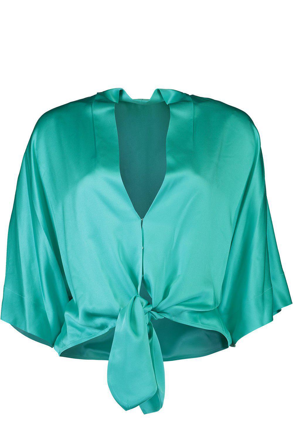 THE SEI-Dolman Tie Front Blouse-
