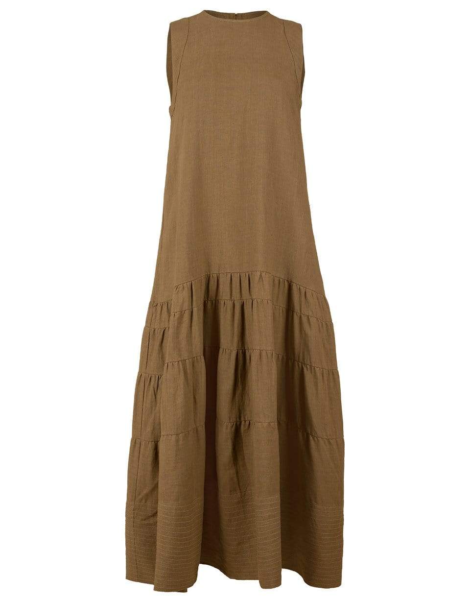 THREE GRACES LONDON-Khaki Abigail Dress-