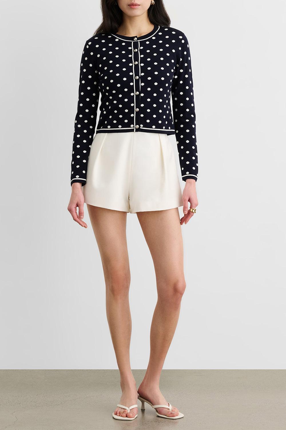 Xandra Cardigan-POLKADOT-XS-CLOTHINGTOPCARDIGAN-TOCCIN