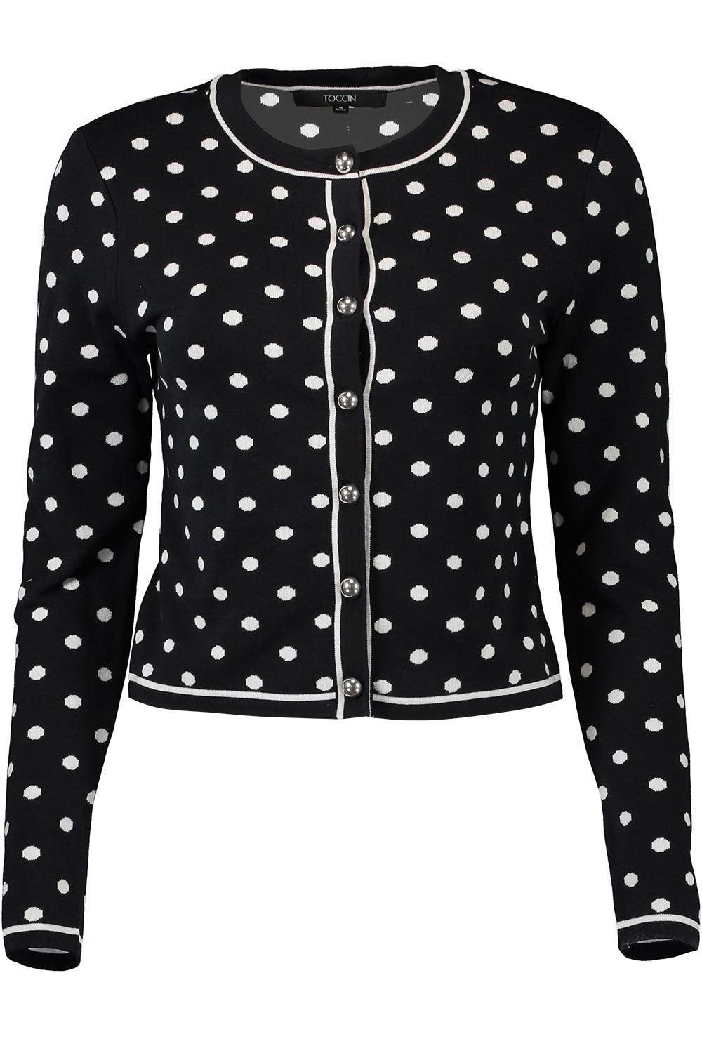 Xandra Cardigan-POLKADOT-XS-CLOTHINGTOPCARDIGAN-TOCCIN