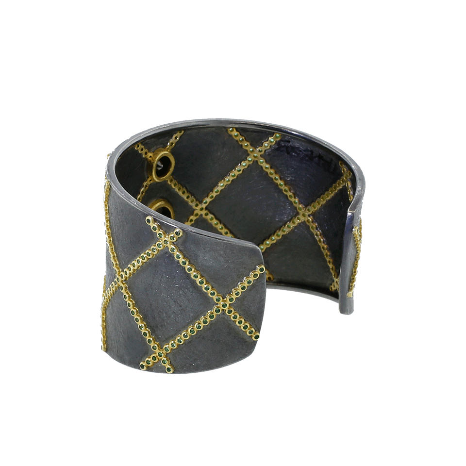 TODD REED-Diamond Cuff Bracelet-YELLOW GOLD