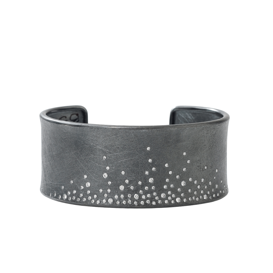 TODD REED-Diamond Sprinkle Cuff-SILVER