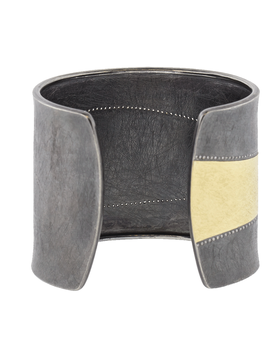 TODD REED-White Diamond Cuff Bracelet-YELLOW GOLD