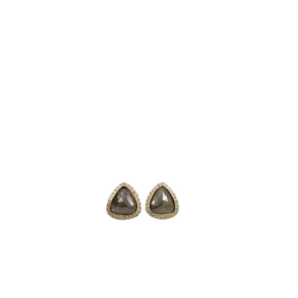 TODD REED-Yellow Fancy Diamond Stud Earrings-YELLOW GOLD
