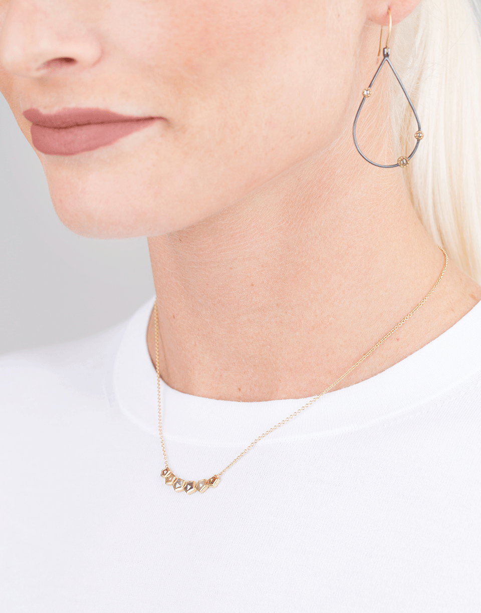 TODD REED-Fancy Diamond Necklace-YELLOW GOLD