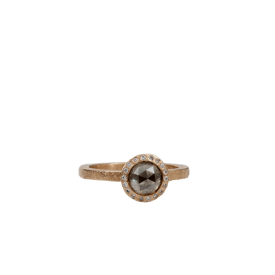 TODD REED-Brown Fancy Diamond Palladium Ring-SILVER