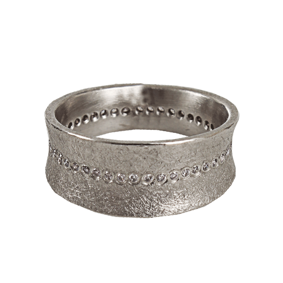 TODD REED-Pink Diamond Center Line Ring-SLVR