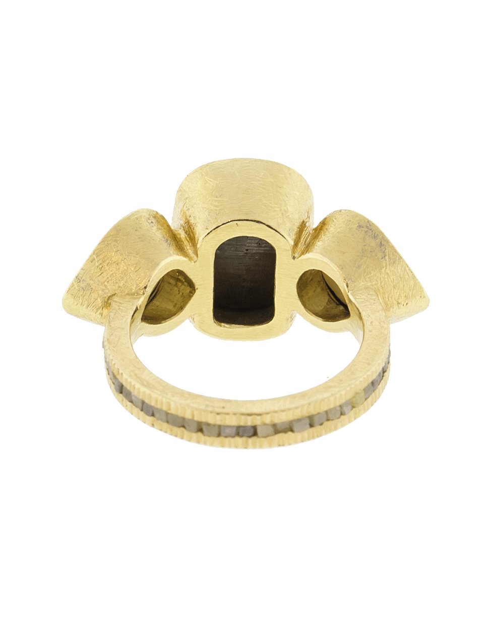 TODD REED-Three Stone Ring-YELLOW GOLD