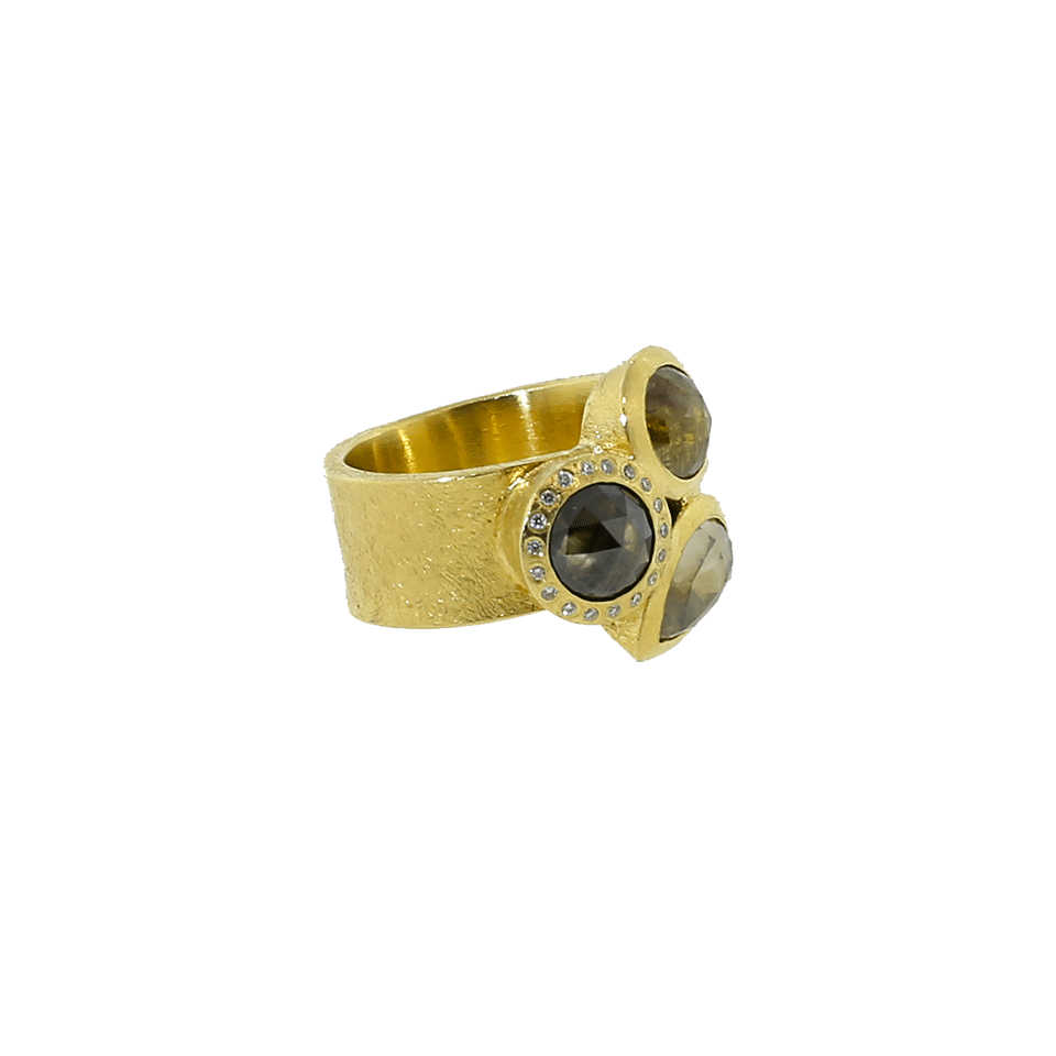 TODD REED-Diamond Cluster Ring-YELLOW GOLD