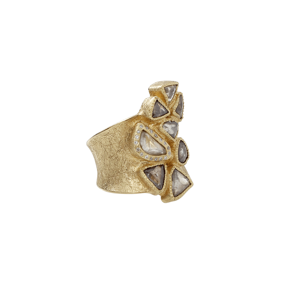 TODD REED-Diamond Macles Ring-YELLOW GOLD