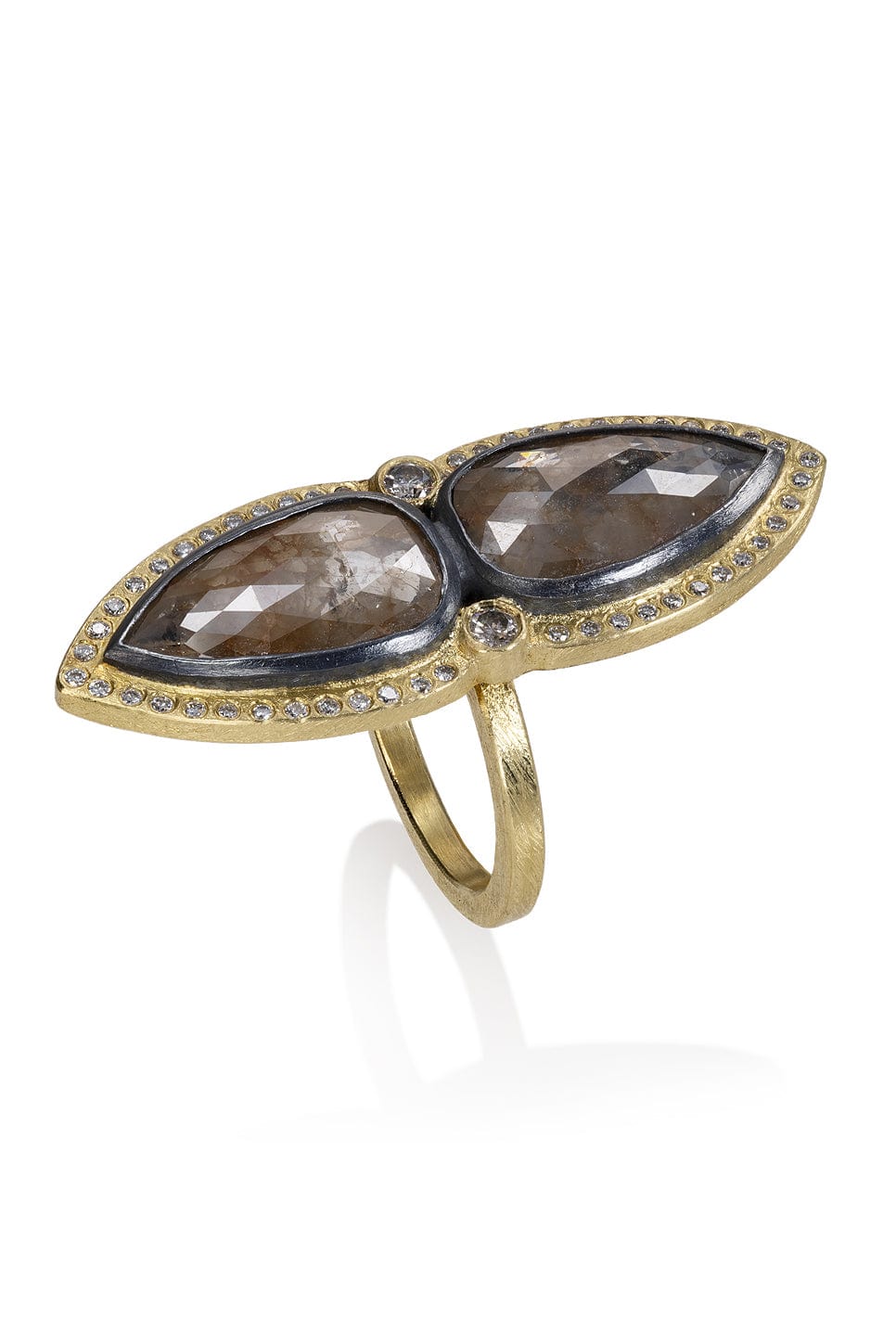 TODD REED-Fancy Pear Shape Diamond Ring-YELLOW GOLD
