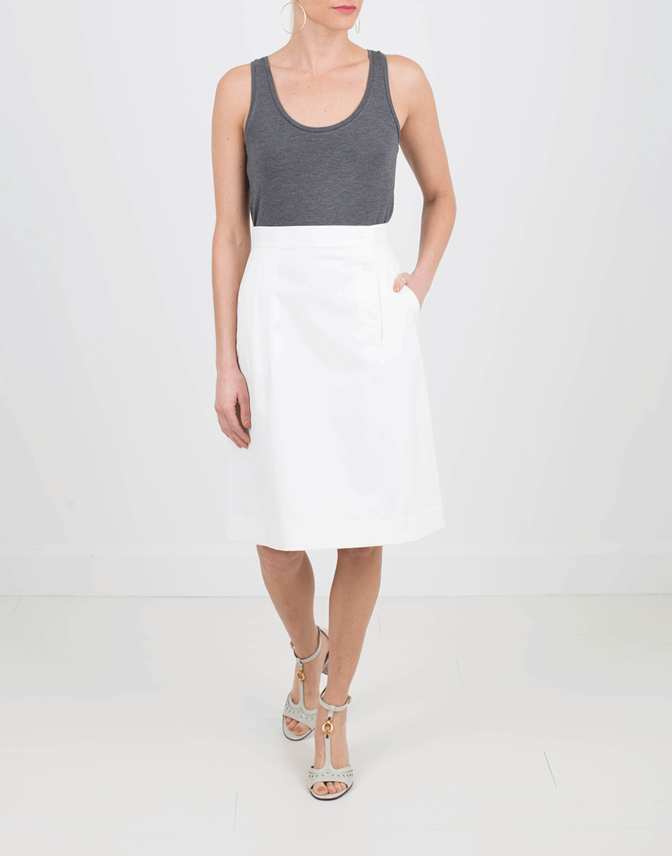 TOMAS MAIER-Button Front Skirt-