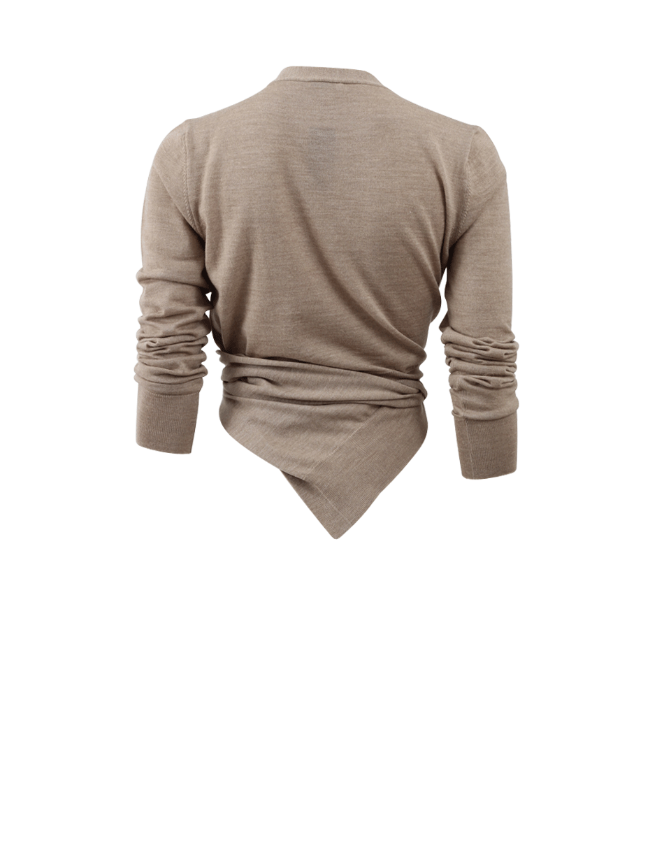TOMAS MAIER-Melange Wrap Cardigan-