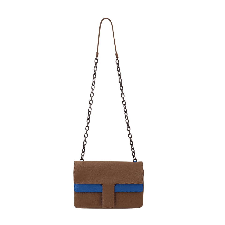 TOMAS MAIER-Shiny Madras Bi-Color Bag-OCEAN