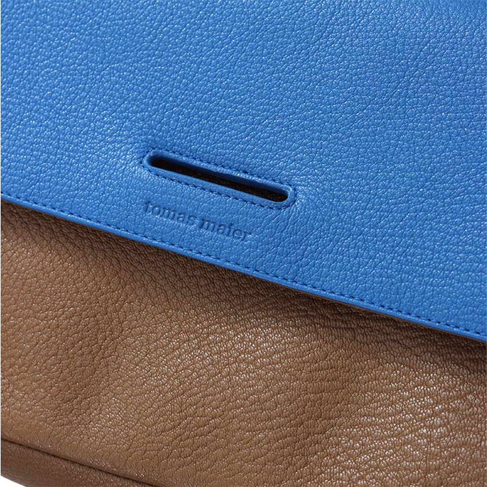 TOMAS MAIER-Shiny Madras Bi-Color Bag-OCEAN