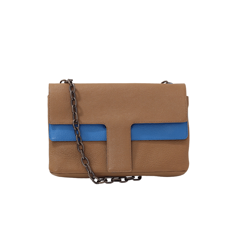TOMAS MAIER-Shiny Madras Bi-Color Bag-OCEAN
