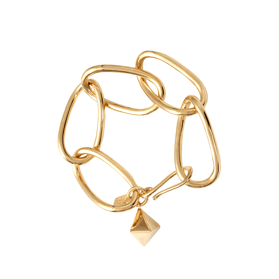 TOMTOM JEWELRY-Pyramid Chain Link Bracelet-GOLD