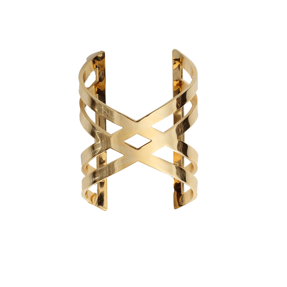TOMTOM JEWELRY-Crossed Rein Cuff-GOLD