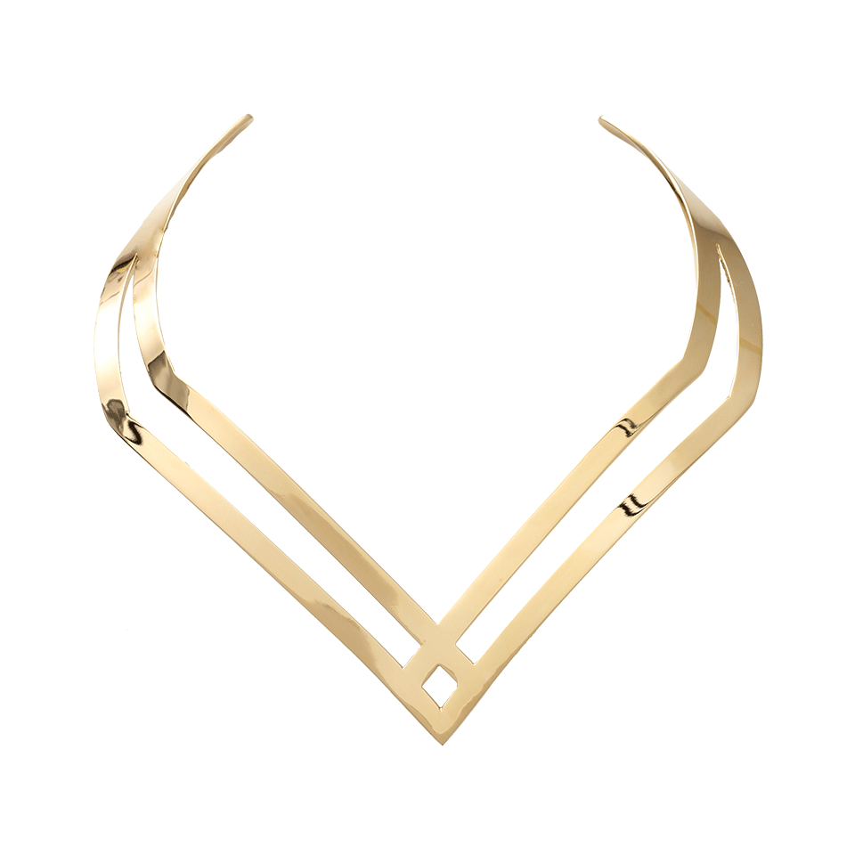 TOMTOM JEWELRY-Crossed Rein Collar-GOLD