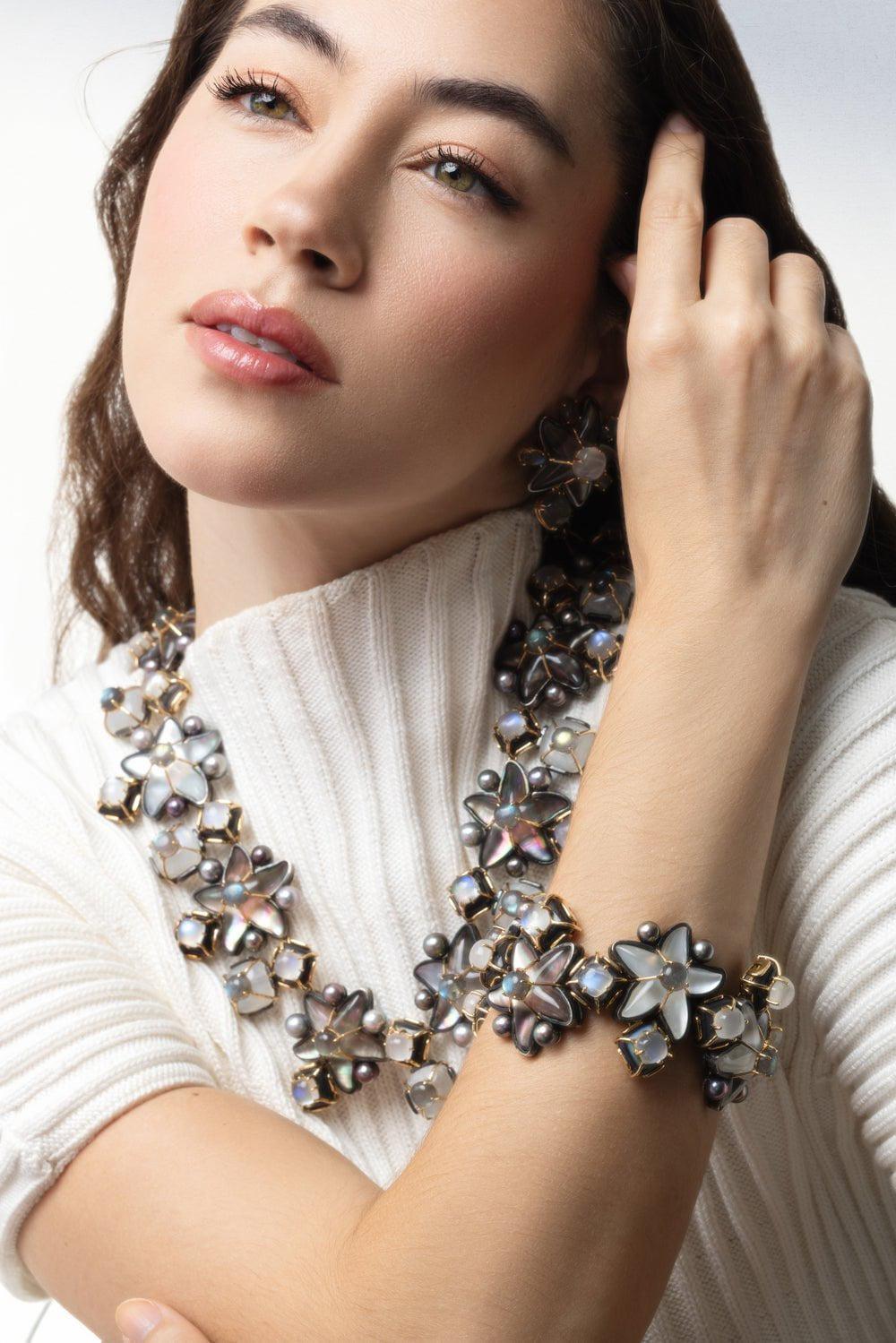 TONY DUQUETTE-Star Moonstone Bracelet-YELLOW GOLD