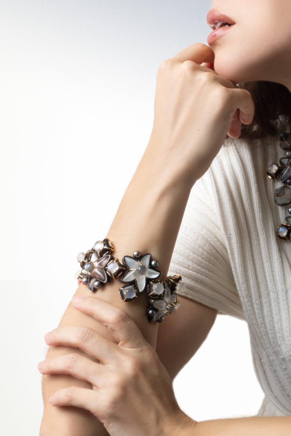 TONY DUQUETTE-Star Moonstone Bracelet-YELLOW GOLD