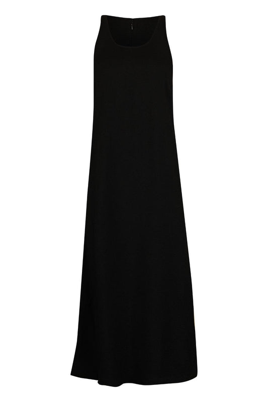 Sleeveless Scoop Neck Sable Dress-BLACK-34-CLOTHINGDRESSCASUAL-TOTEME
