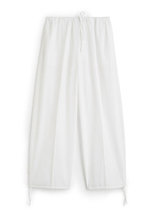 Drawstring Pant-WHITE-34-CLOTHINGPANTWIDE LEG-TOTEME