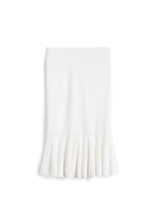 Fluted Knit Skirt-WHITE-XS-CLOTHINGSKIRTKNEE LENGT-TOTEME