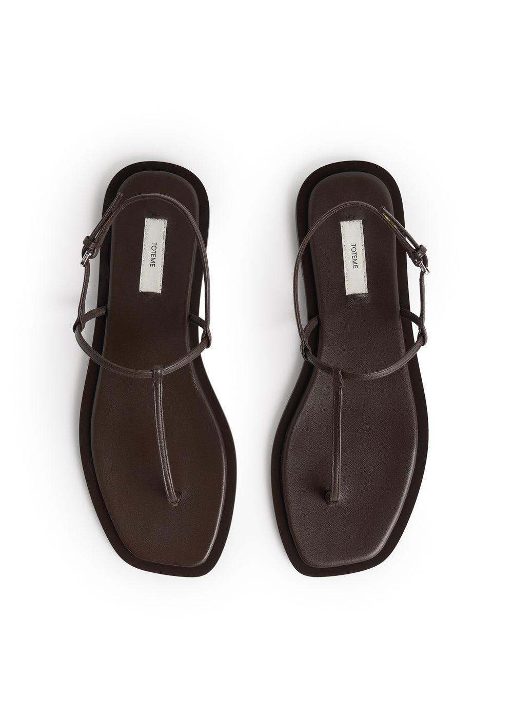 T-Strap Sandal - Bark-BROWN-36-SHOESANDAL-TOTEME