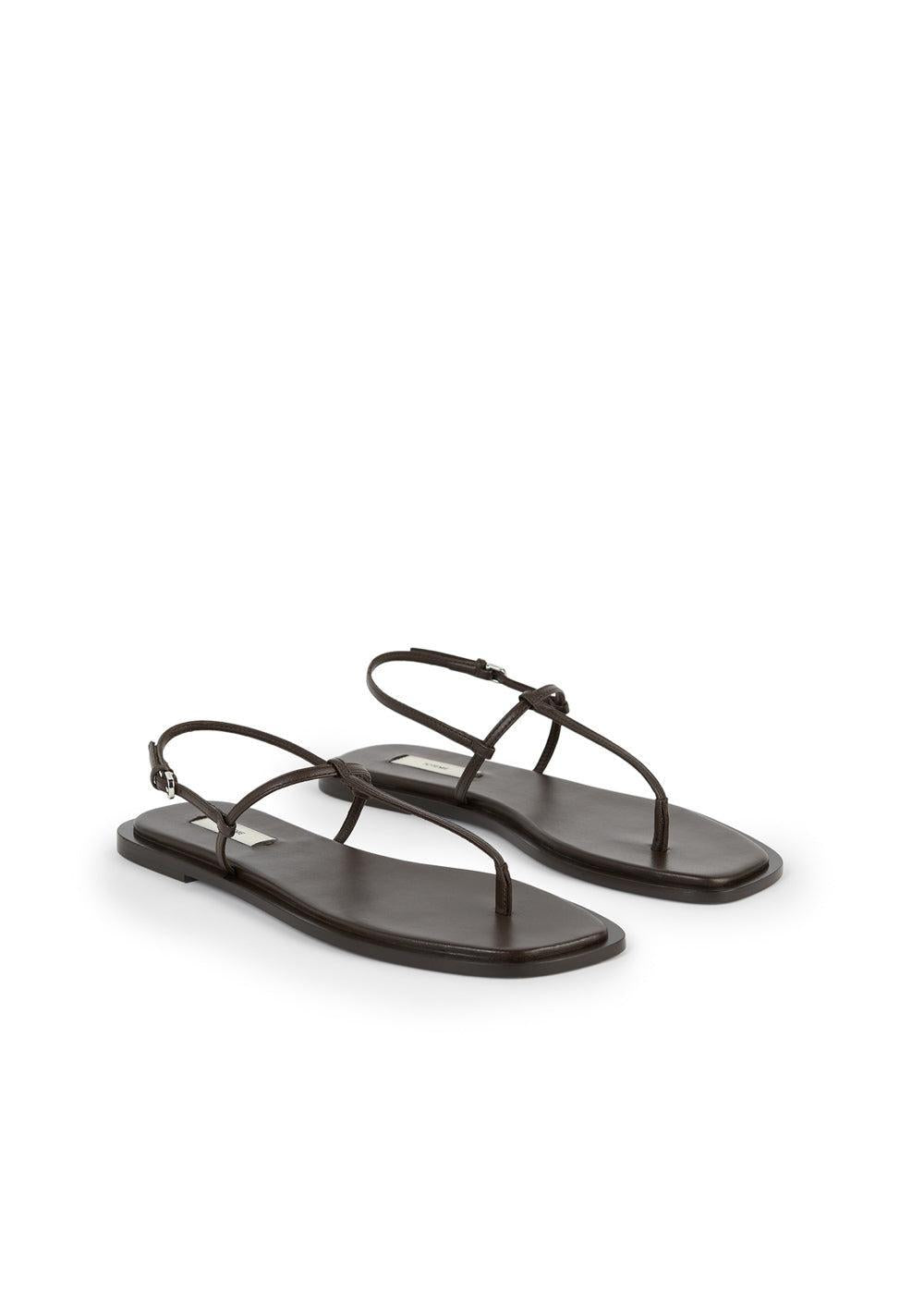 T-Strap Sandal - Bark-BROWN-36-SHOESANDAL-TOTEME