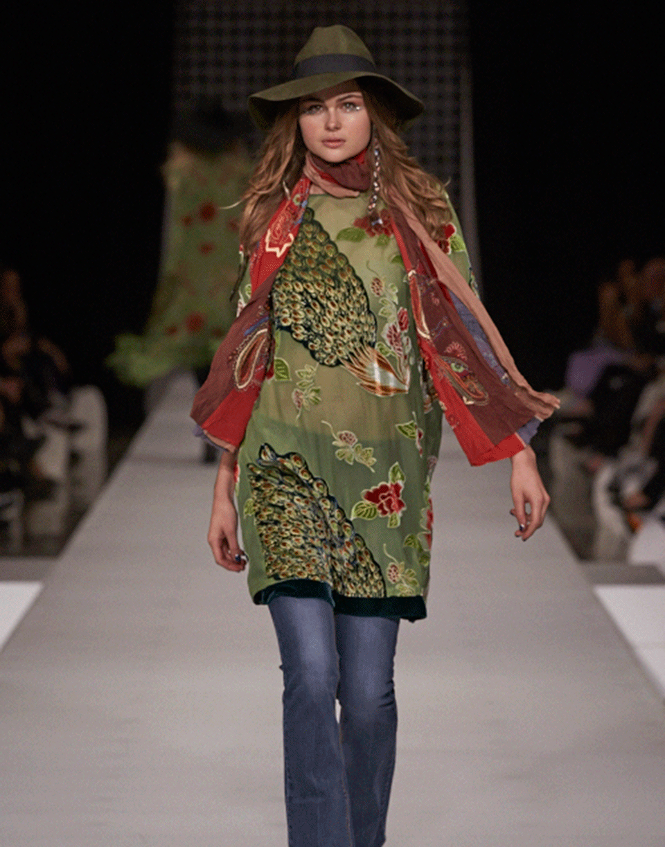 TRELISE COOPER-Peacock-A-Boo Dress-