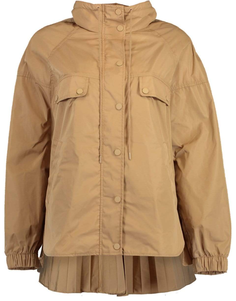 TWIN-SET-Short Pleated Back Parka-