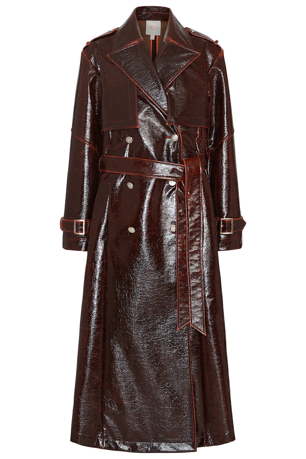 TWP-Foreign Affair Trench Coat-BURGUNDY
