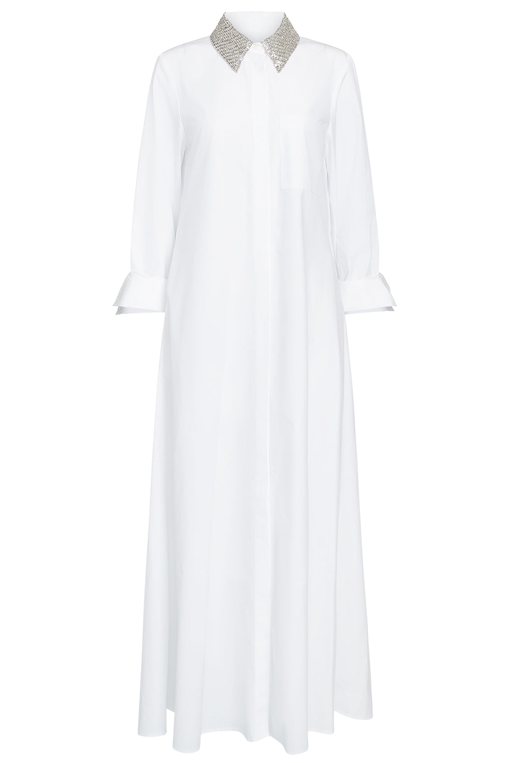 Jennys Gown - White Crystal-WHITE-XS-CLOTHINGDRESSCASUAL-TWP