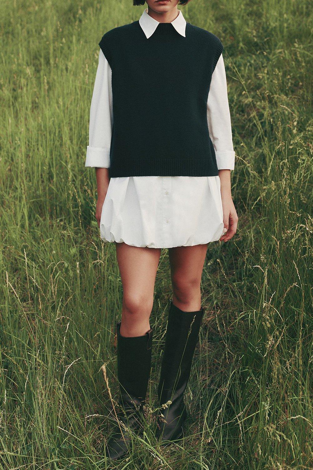 TWP-Lunch At LouLou Dress-WHITE