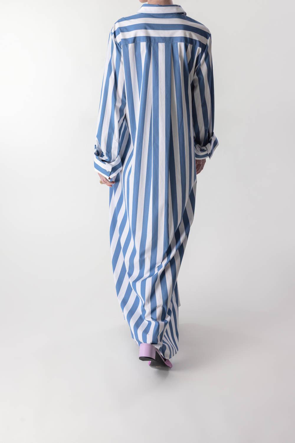 TWP-Jennys Gown - White/Vintage Denim-