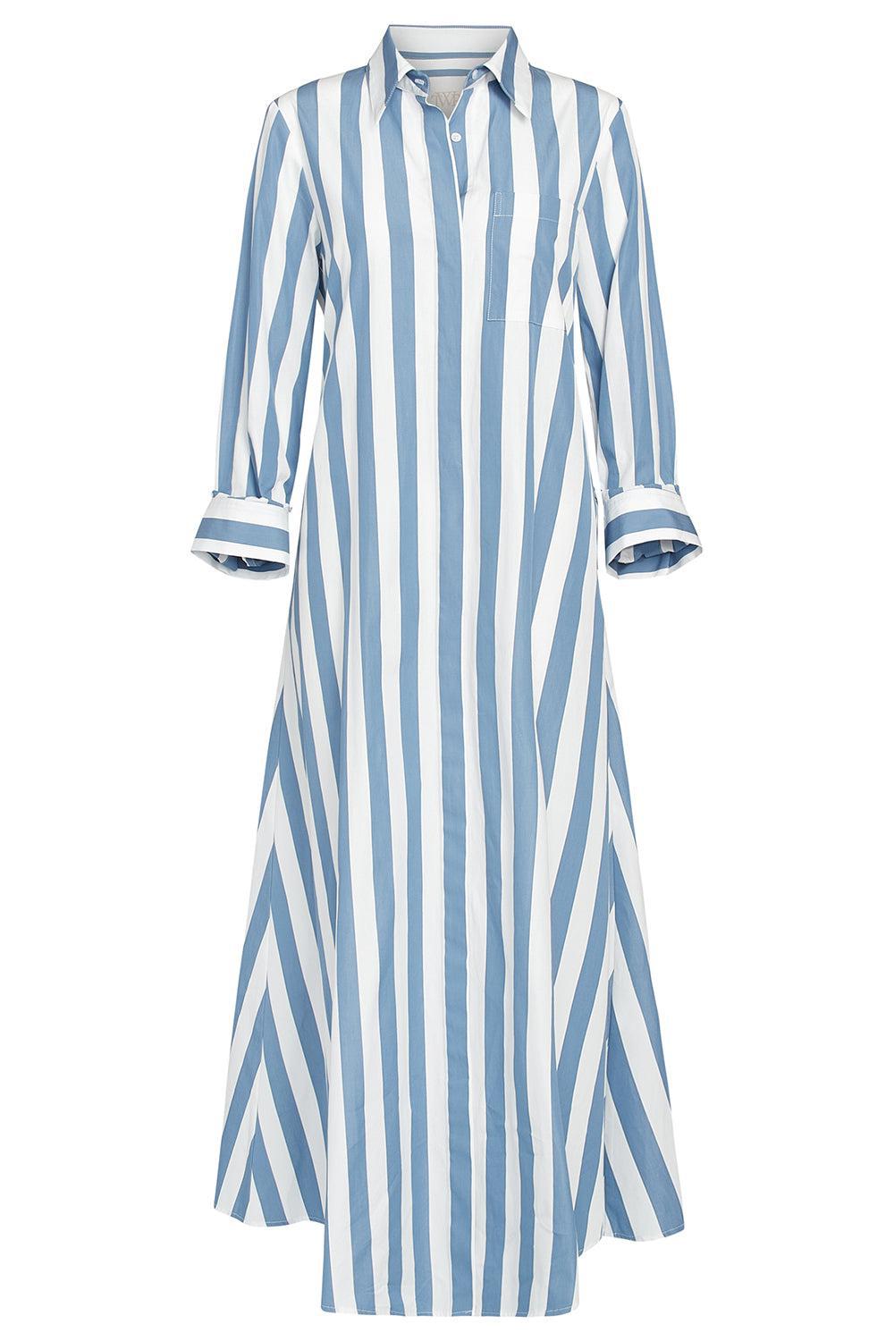TWP-Jennys Gown - White/Vintage Denim-