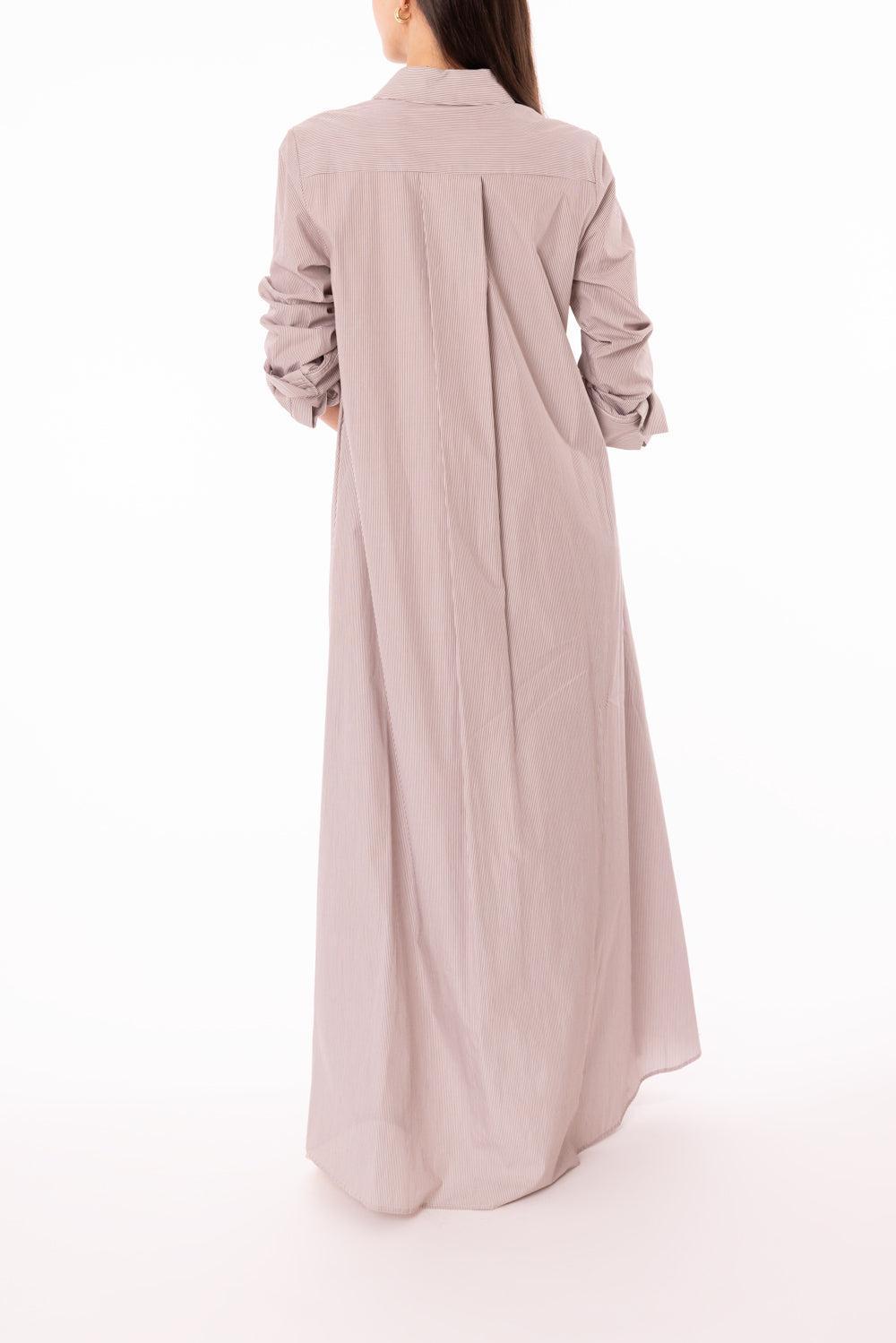 Jennys Gown - White / Chocolate-WHT/CHOC-XS-CLOTHINGDRESSCASUAL-TWP