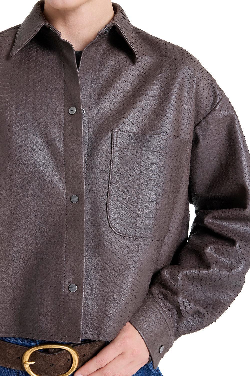 Little Big Joe Jacket - Dark Chocolate-BROWN-XS-CLOTHINGJACKETCASUAL-TWP