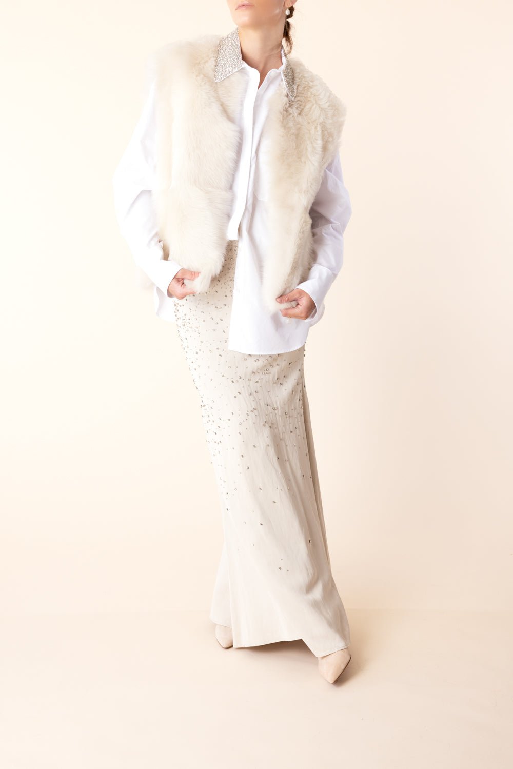 TWP-Jackson Hole Vest-IVORY