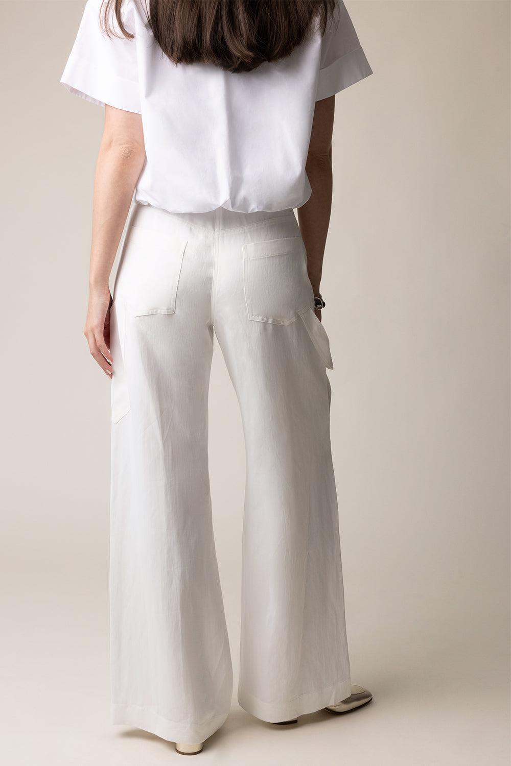 Chrystie Street Pant - White-WHITE-0-CLOTHINGPANTWIDE LEG-TWP