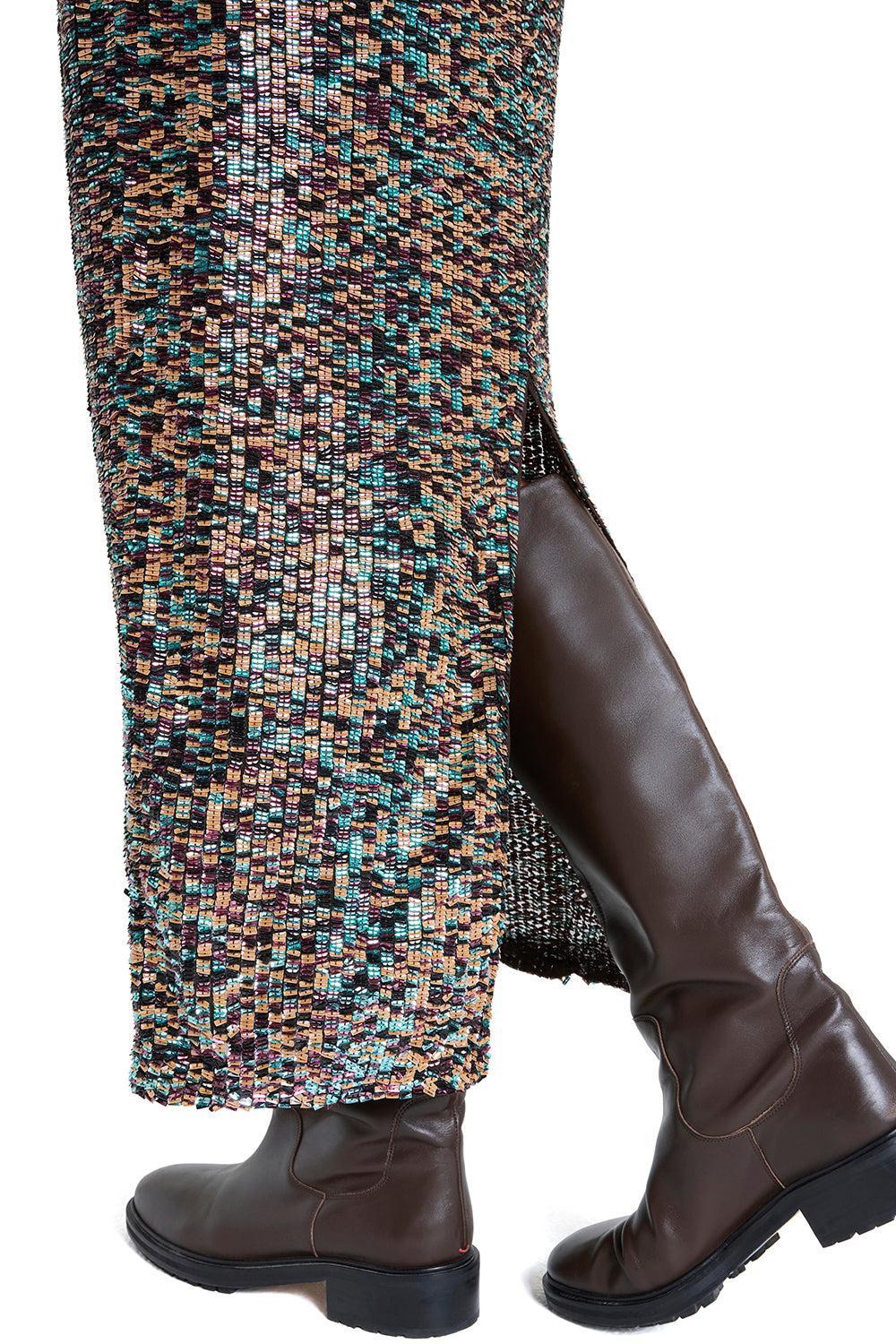 Sylkie Skirt - Dark Chocolate-BROWN-4-CLOTHINGSKIRTMAXI-TWP