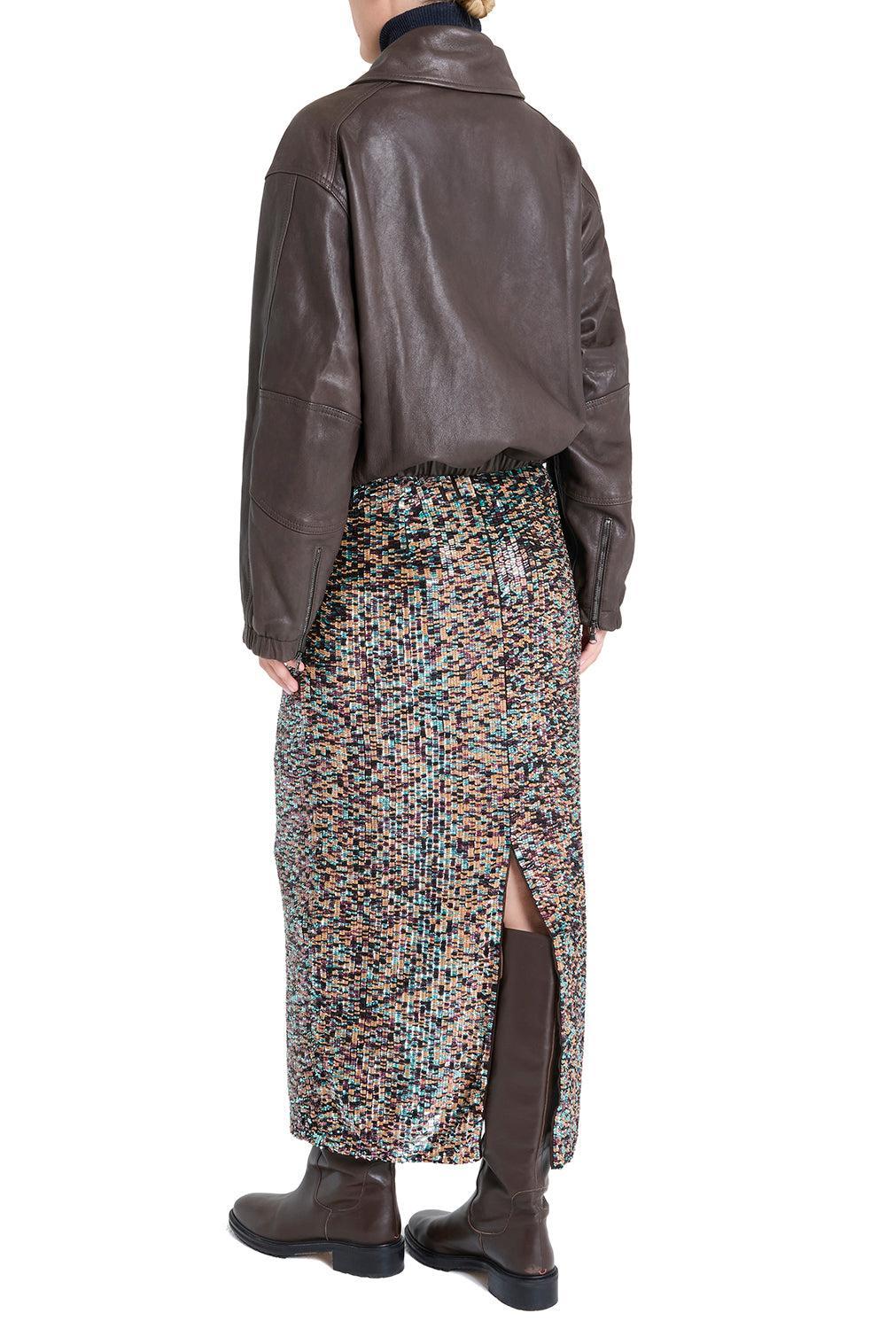 Sylkie Skirt - Dark Chocolate-BROWN-4-CLOTHINGSKIRTMAXI-TWP